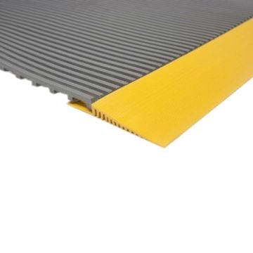 Yellow edgestrip for DukMat® PVC rooftop walkway 60mm wide