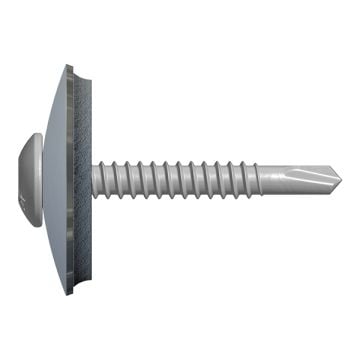 DrillFast® A4 stainless low profile light steel mainfix fastener, 29mm washer