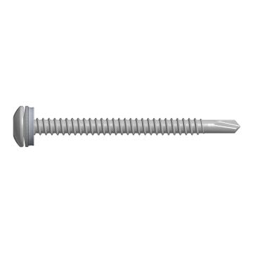DrillFast® A4 stainless low profile light steel mainfix fastener, 12mm washer