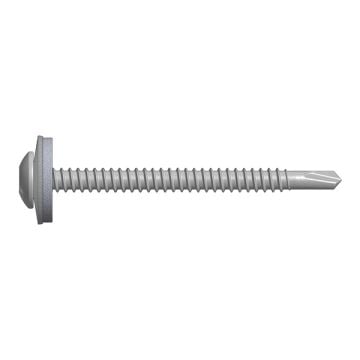 DrillFast® A4 stainless low profile light steel mainfix fastener, 19mm washer